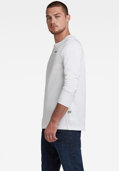 G-STAR - Base r t long sleeve - white