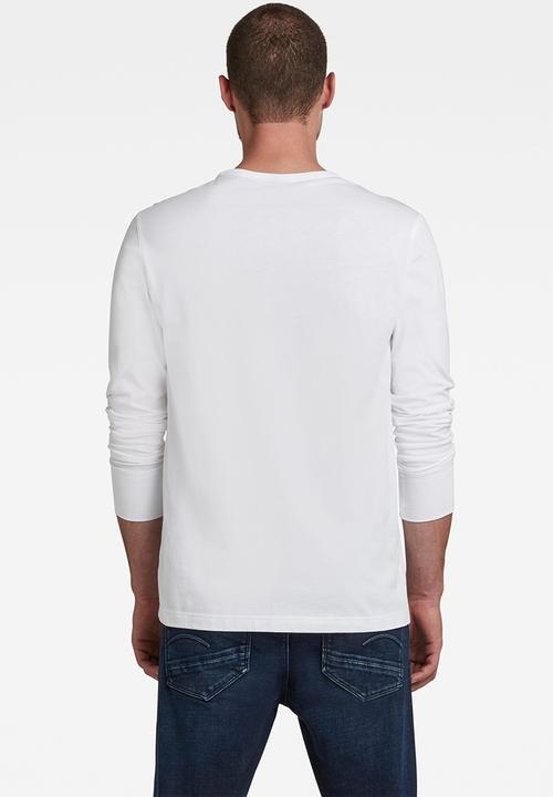 G-STAR - Base r t long sleeve - white