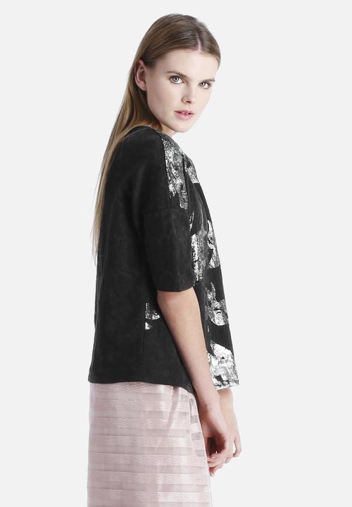 VILA - Floral Foiled Top