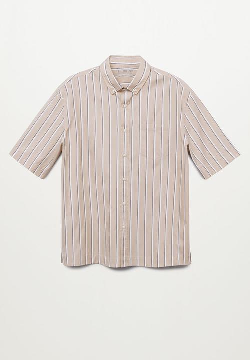 MANGO - Shirt fuji - light beige
