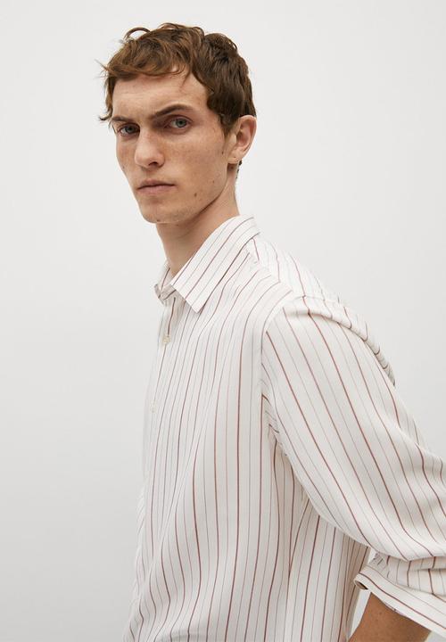 MANGO - Shirt fish - light beige