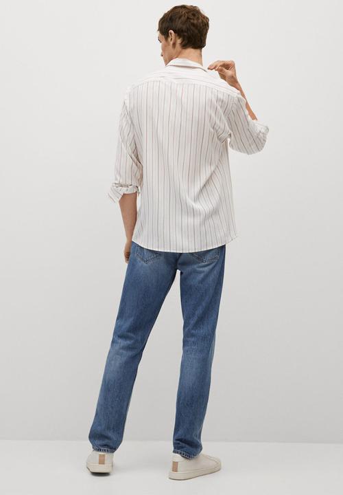 MANGO - Shirt fish - light beige