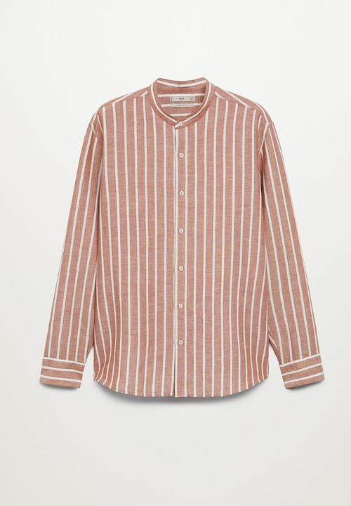 MANGO - Shirt eldu   - rust