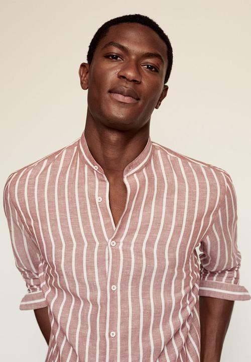 MANGO - Shirt eldu   - rust
