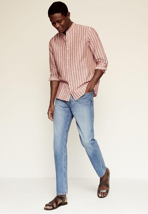 MANGO - Shirt eldu   - rust