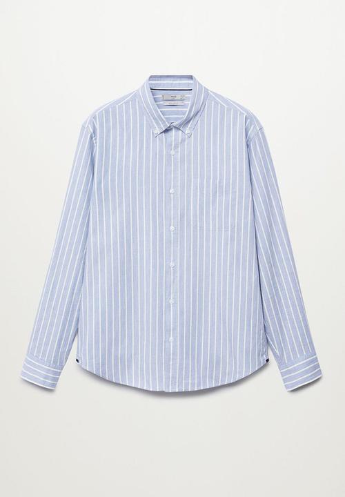 MANGO - Shirt cabro   - light blue