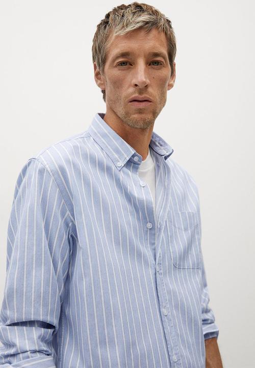 MANGO - Shirt cabro   - light blue
