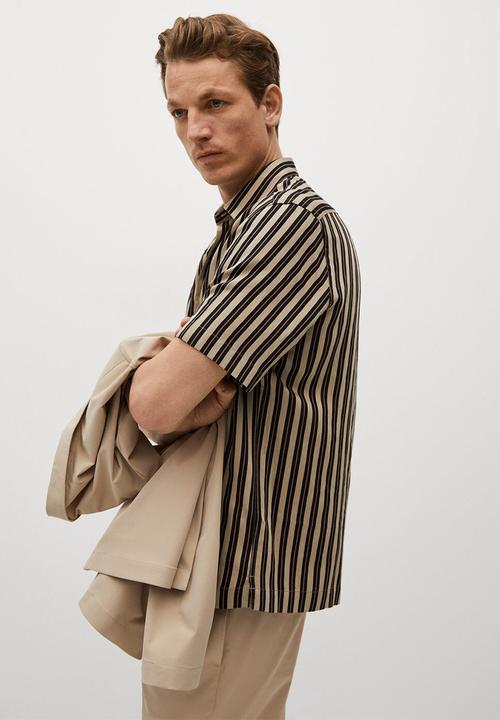 MANGO - Shirt fina  - light beige