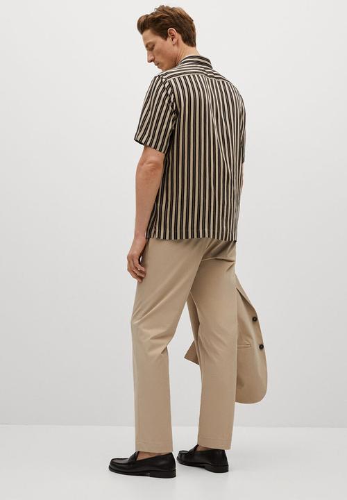 MANGO - Shirt fina  - light beige