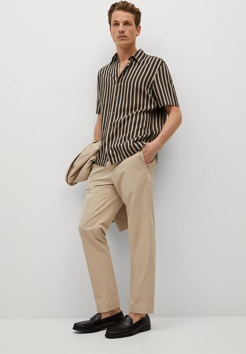 MANGO - Shirt fina  - light beige