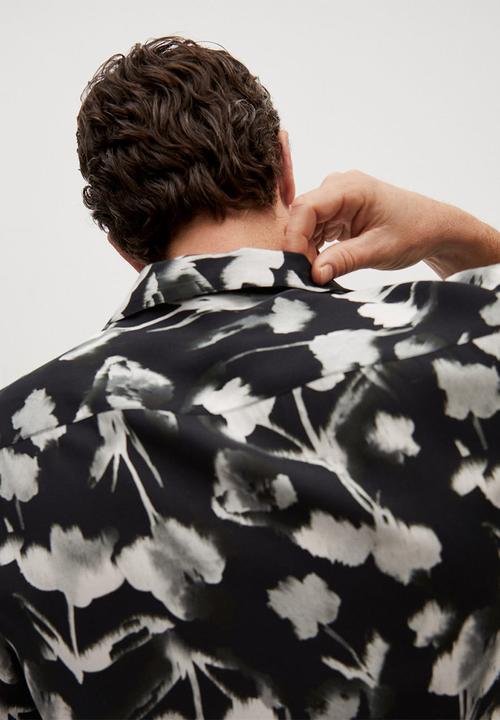 MANGO - Shirt fez  - black