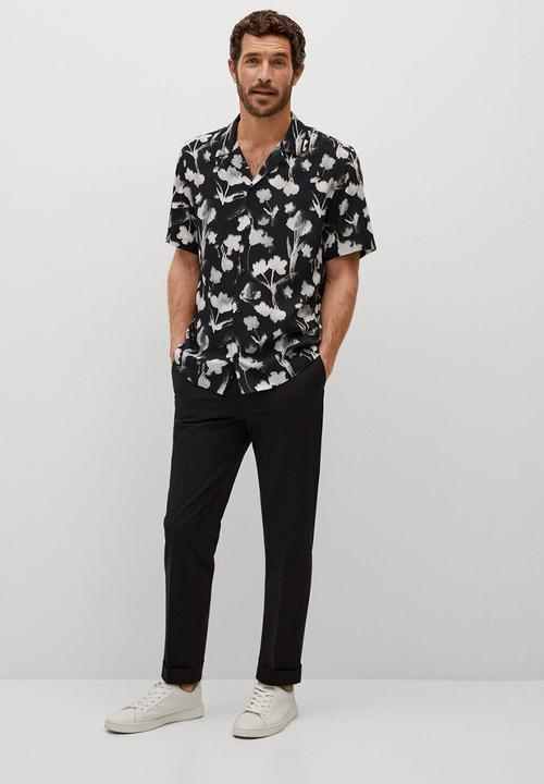 MANGO - Shirt fez  - black
