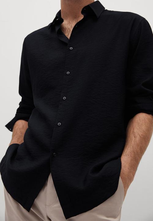 MANGO - Shirt forona  - black