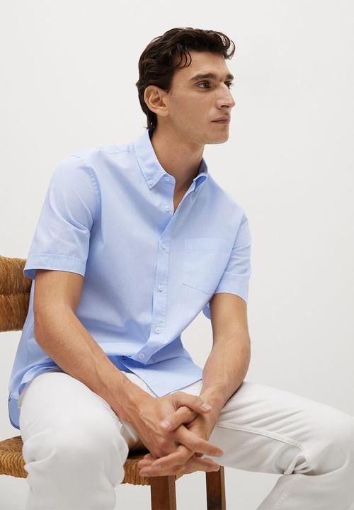 MANGO - Shirt ginza-h - light blue