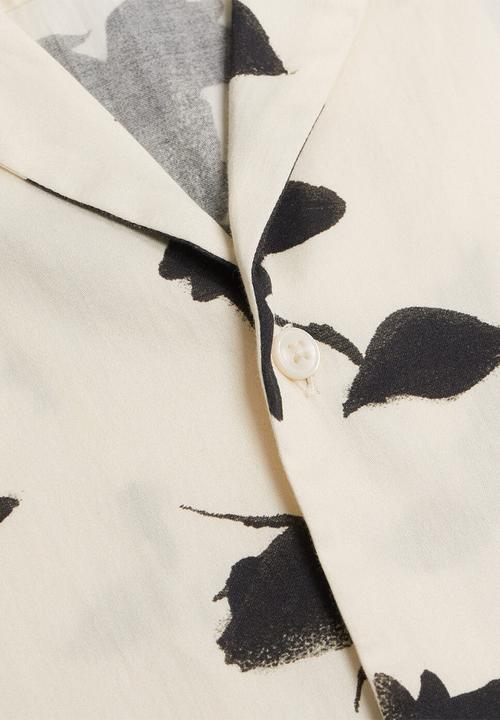 MANGO - Shirt flor  - white