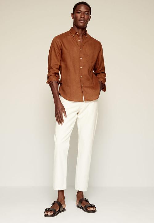 MANGO - Shirt avispa-i - rust