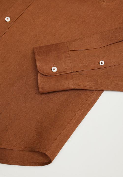 MANGO - Shirt avispa-i - rust