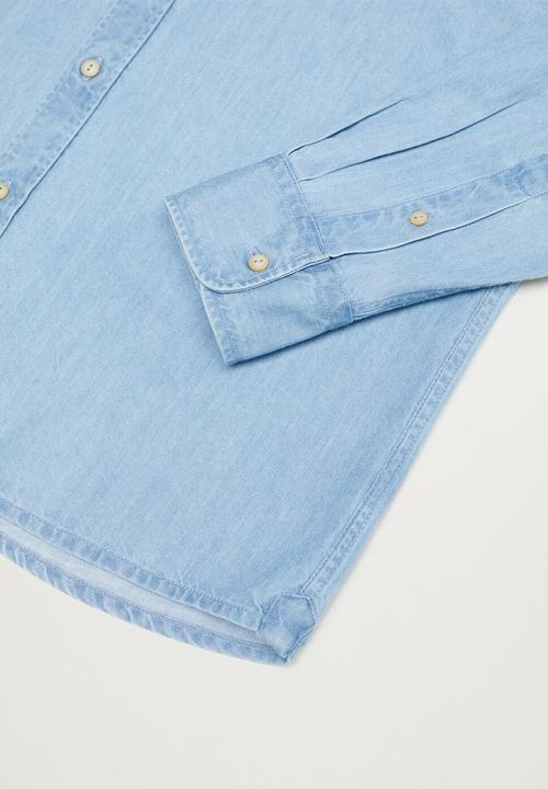 MANGO - Shirt chambre - light blue