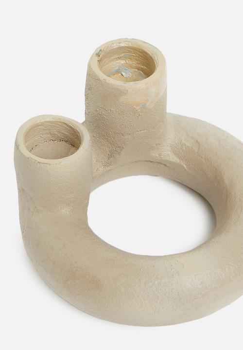 Sixth Floor - Ella dinner candle holder - natural