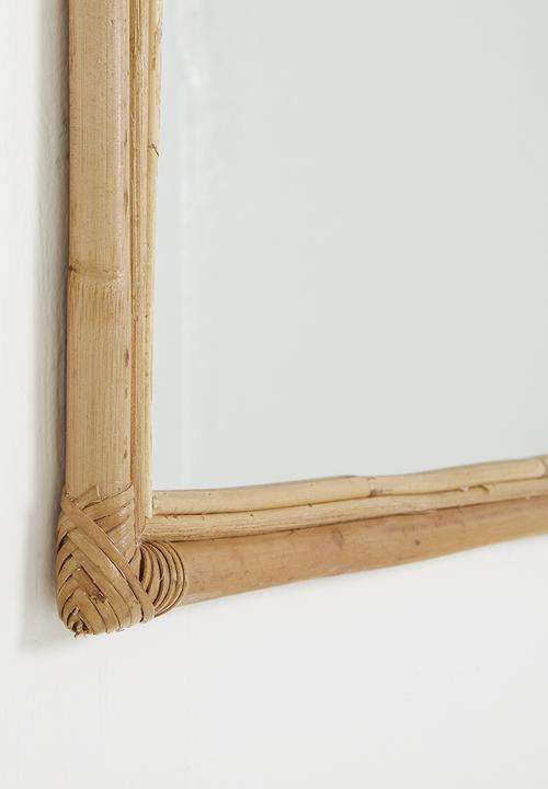 Sixth Floor - Arch rattan mirror - natural