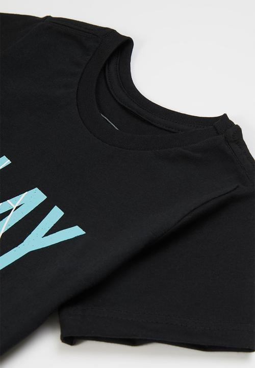 Pop Candy - 2 Pack graphic tee - navy & black