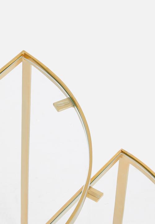 Sixth Floor - Cecilia nested half moon tables - gold