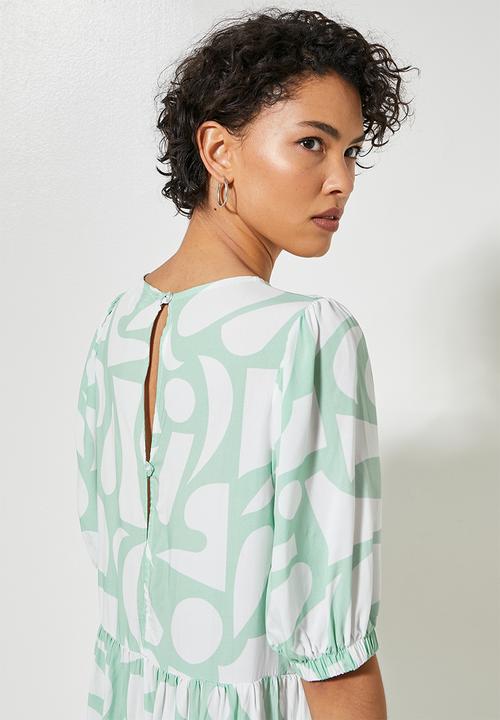 Superbalist - Tiered maxi dress - bold mosaic