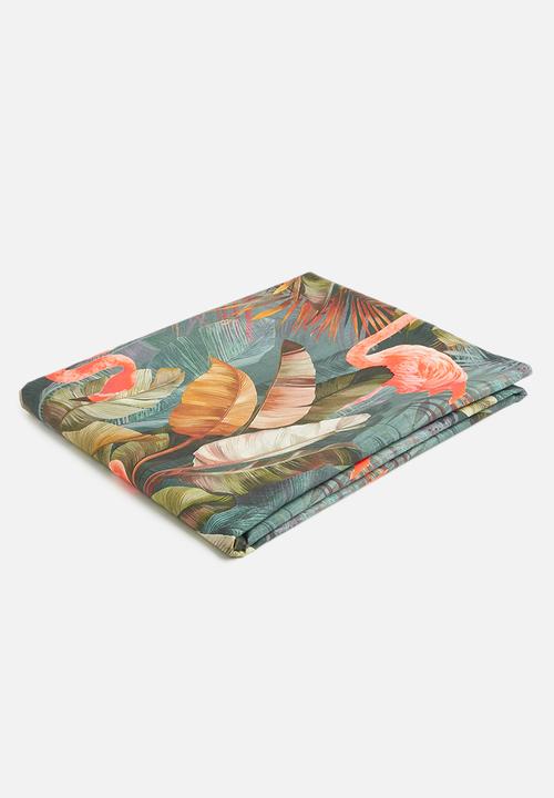 Hertex Haus - Flamingo tablecloth - mangrove