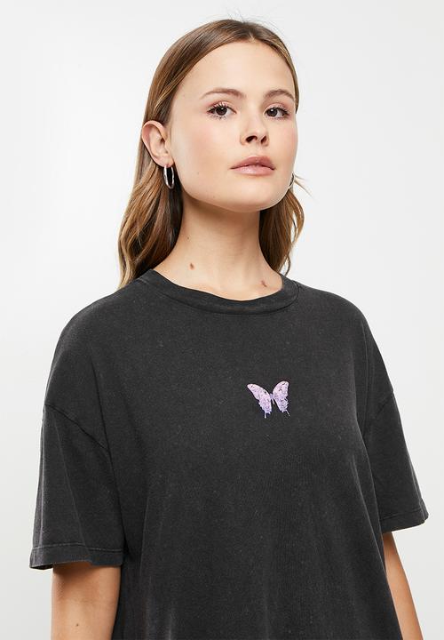 Cotton On - The relaxed boyfriend graphic tee - black
