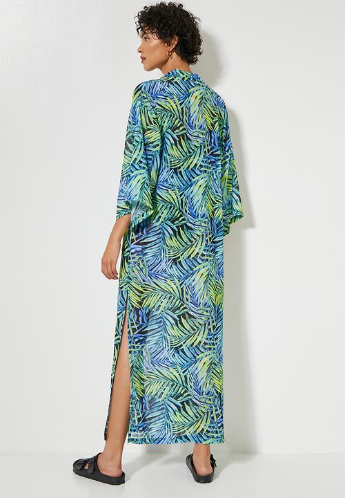 Superbalist - Midi cover up - tropical jungle palm