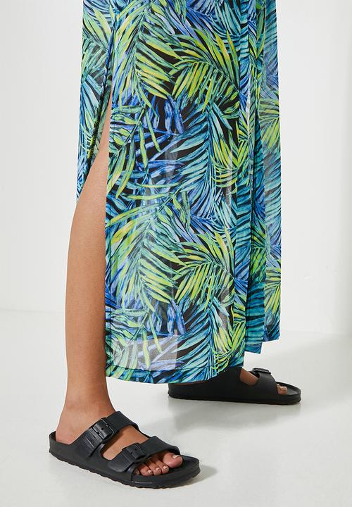 Superbalist - Midi cover up - tropical jungle palm