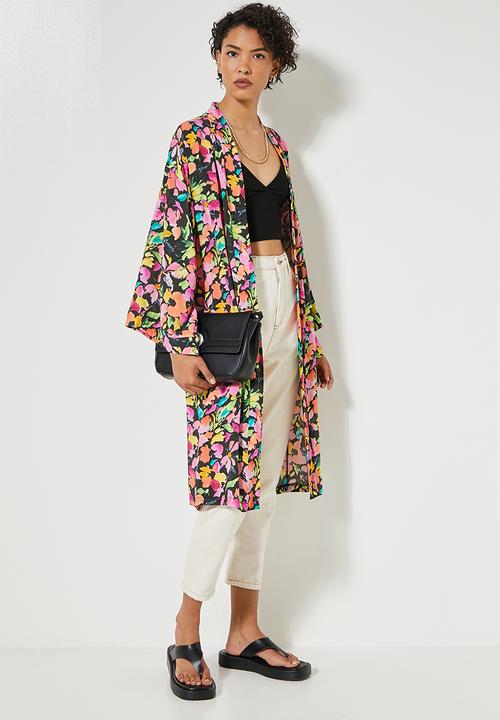 Superbalist - Midi shacket - watercolour floral