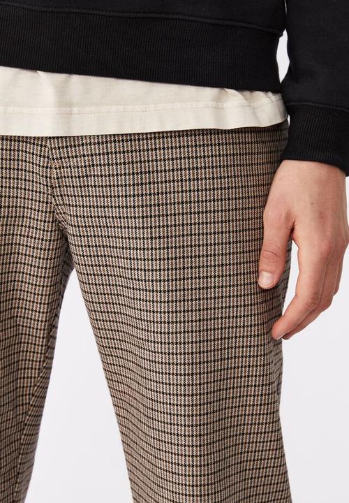 Cotton On - Loose fit pant - yd check - brown