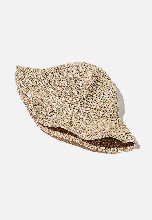 Rubi - Kimberley crochet bucket hat - rainbow
