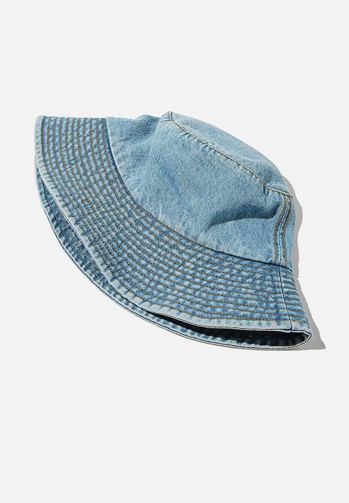 Rubi - Bianca bucket hat - mid denim