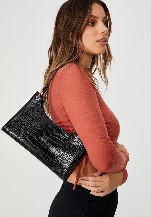 Rubi - Gigi underarm bag - black texture