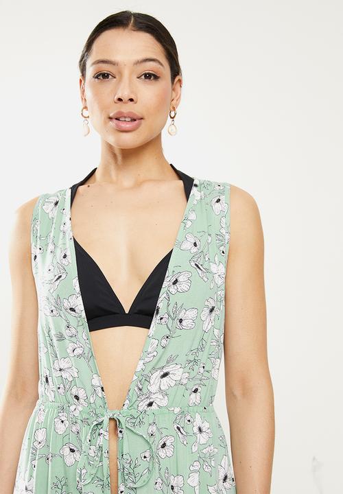 O'Neill - Francesca cover up - green floral