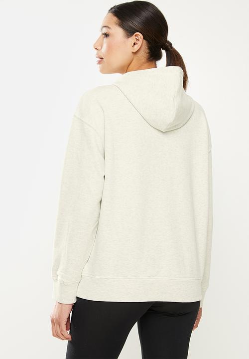 New Balance  - Essentials stacked logo oversized hoodie - sea salt