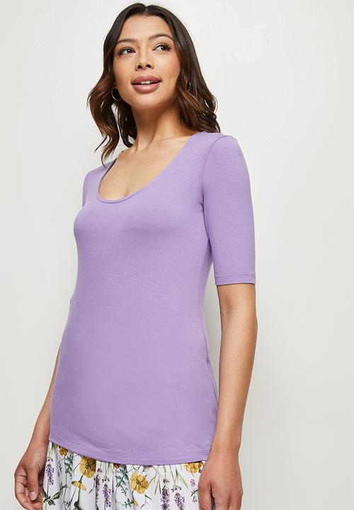edit - Ballet sleeve tee - lavender