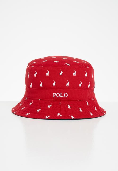 POLO - Kids monogram reversible - navy & red