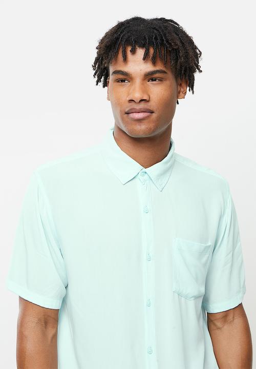 Cotton On - Cuban short sleeve shirt - blue