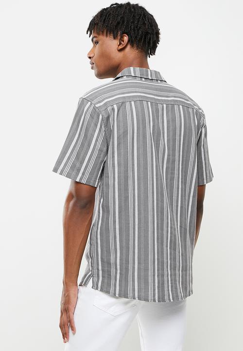 Cotton On - Textured short sleeve shirt - black