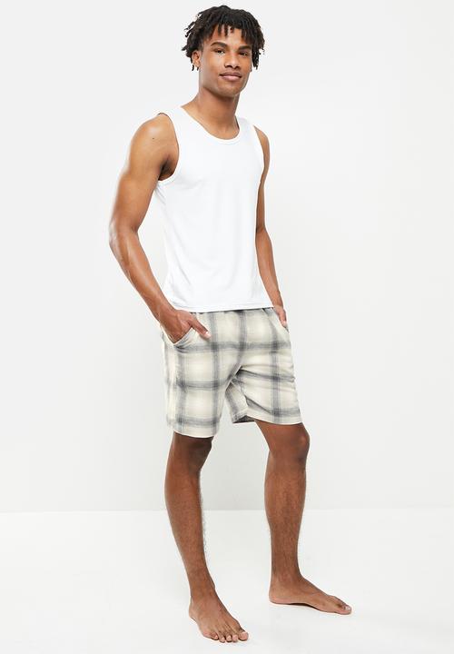 Cotton On - Lounge short - light grey check