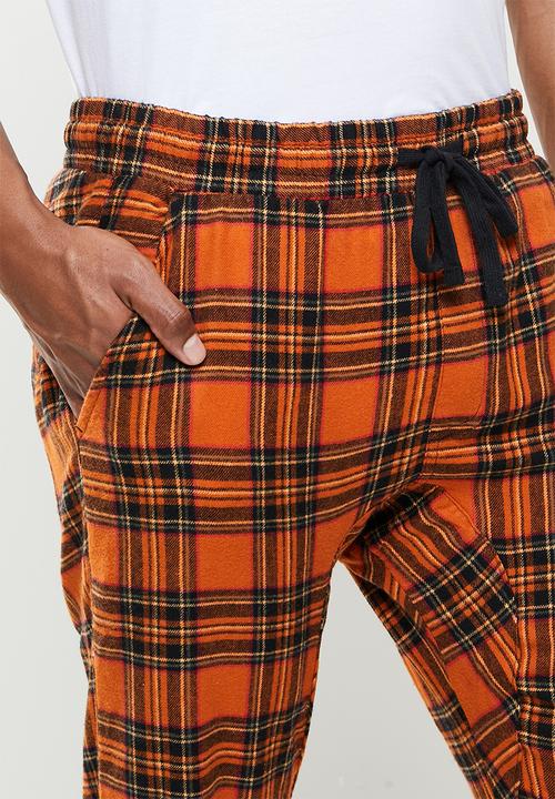 Cotton On - Pj drake - orange check