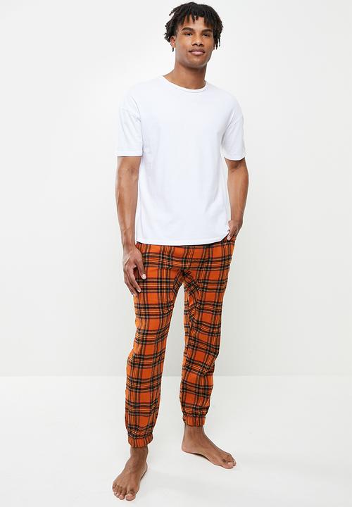 Cotton On - Pj drake - orange check