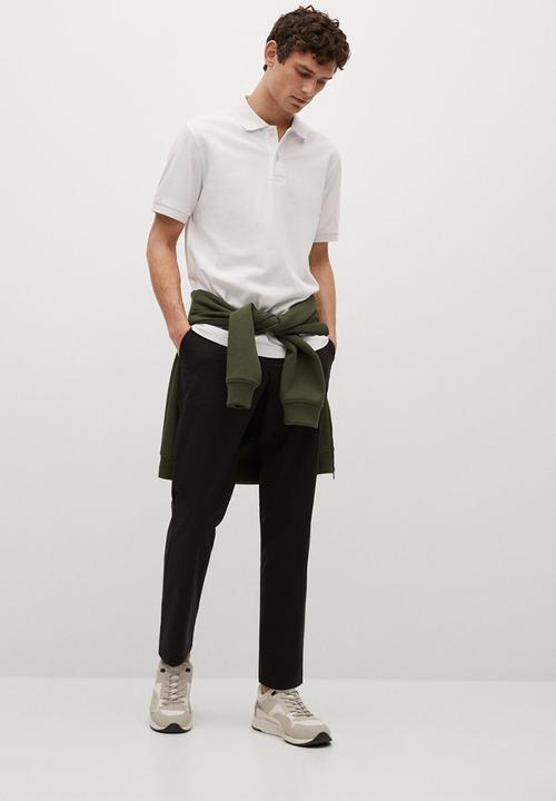 MANGO - Polo shirt rea - white