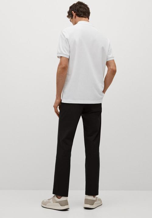 MANGO - Polo shirt rea - white