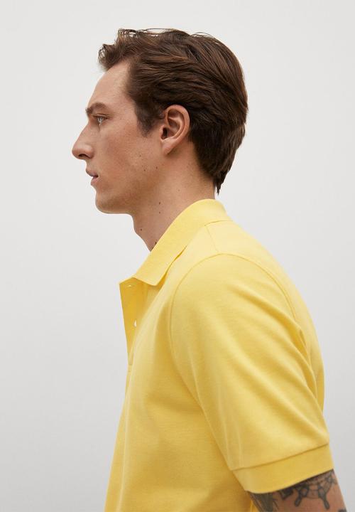 MANGO - Polo shirt rea - yellow