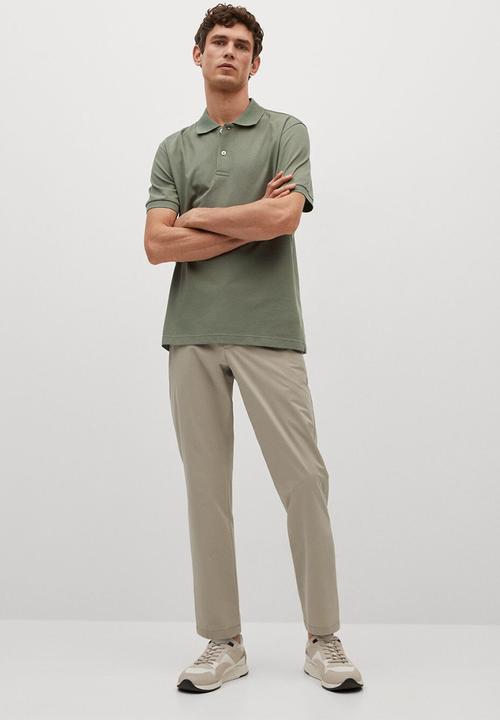MANGO - Polo shirt rea - light green