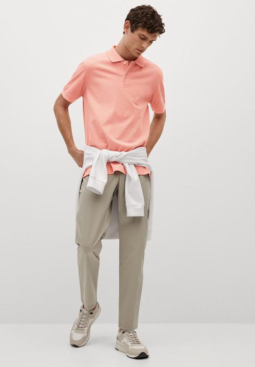 MANGO - Polo shirt rea - pink